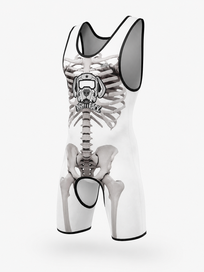 Dogs Play Open-Front Singlet Bodysuit – 10 Colours | XS–5XL | Polyester