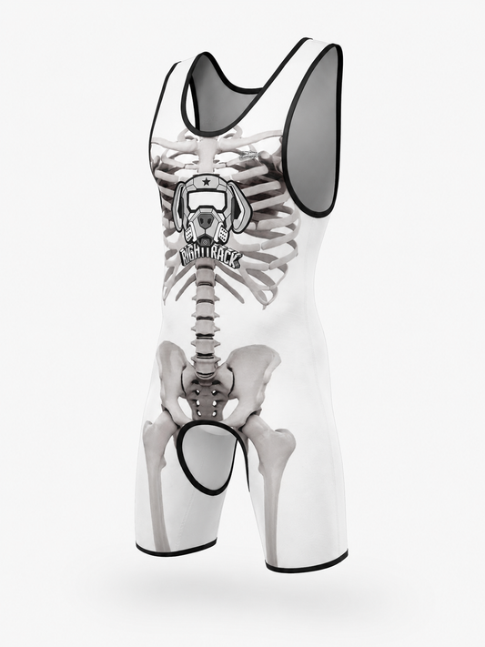 Dogs Play Open-Front Singlet Bodysuit – 10 Colours | XS–5XL | Polyester
