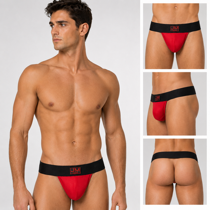 Low-Waist Thong – 5 Colours | M–XL | Nylon & Lycra