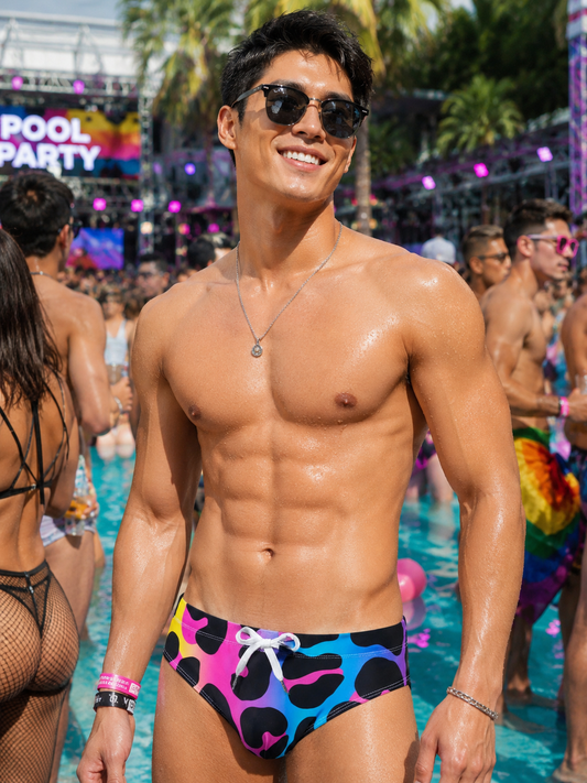 Printed Swimbrief – 4 Prints | M–XL | Nylon & Lycra