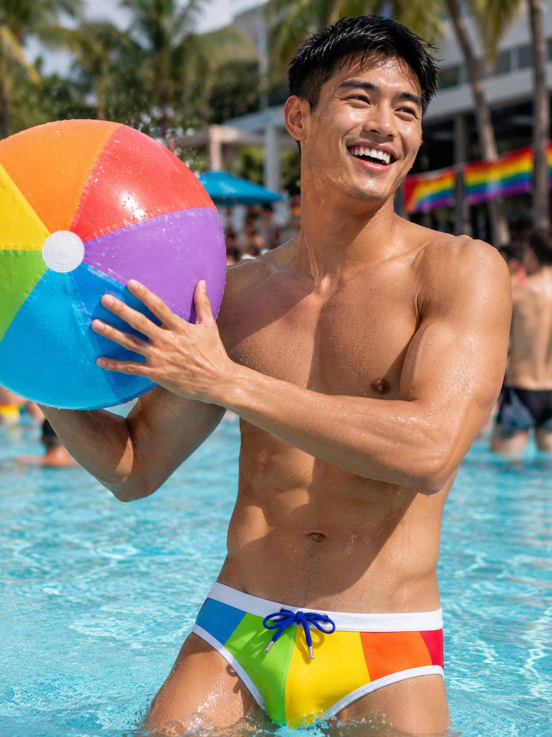 Swimbrief – With or Without Pad | M–2XL | Polyester & Lycra