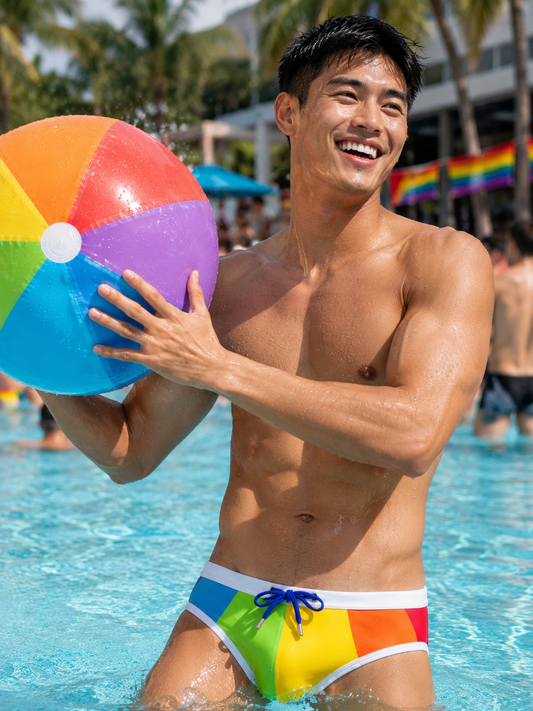 Swimbrief – With or Without Pad | M–2XL | Polyester & Lycra