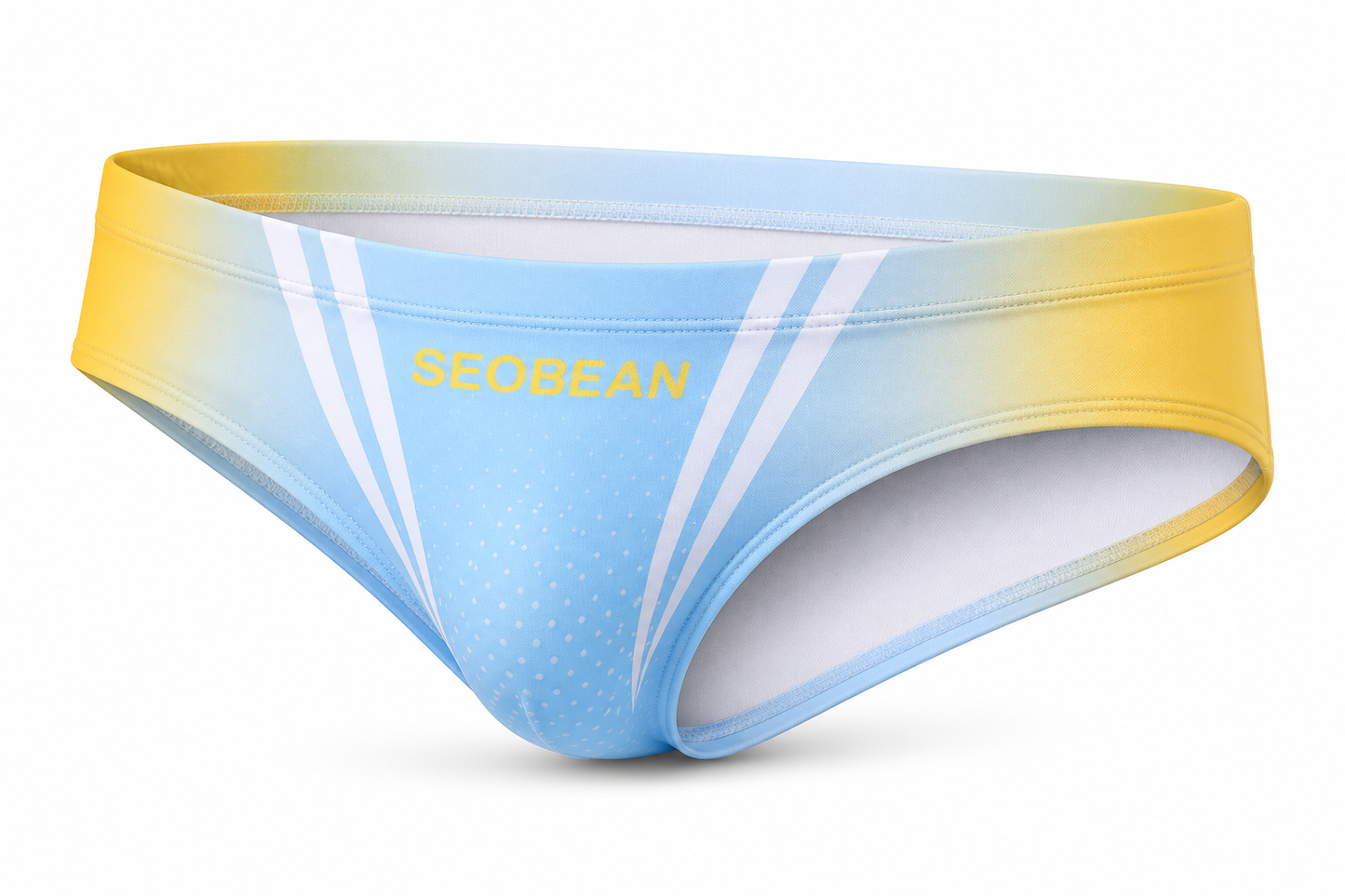 Dotted Lines Swimbrief – 4 Colours | M–2XL | Polyester & Lycra