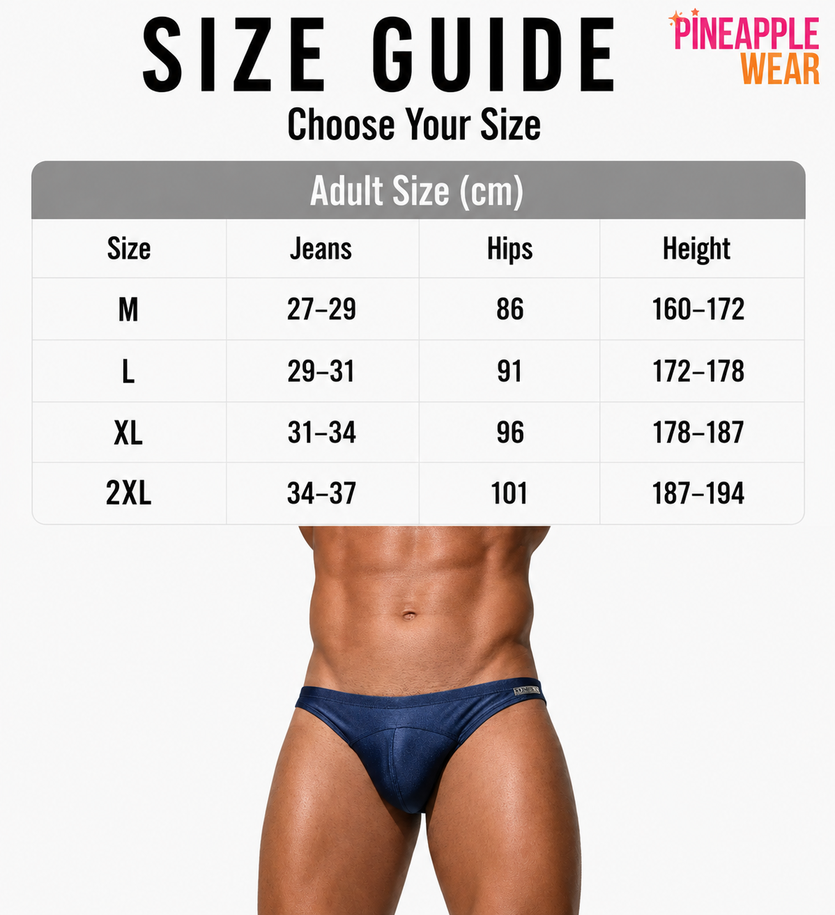 Swim Brief – Light Yellow, Lake Blue & Dark Blue | M–2XL | Nylon & Elastane