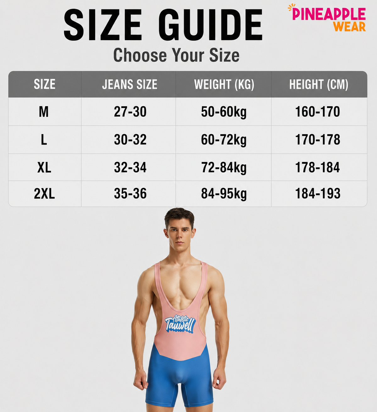 Multi-Colour Wrestling Suit – 2 Colours | M–2XL | Polyester & Lycra