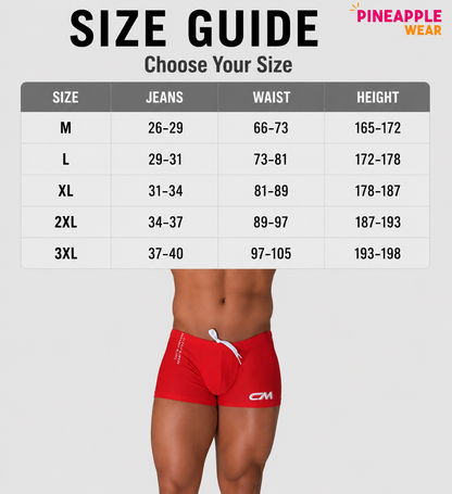 Swim Boxer Shorts – 5 Colours | M–3XL | Nylon & Spandex