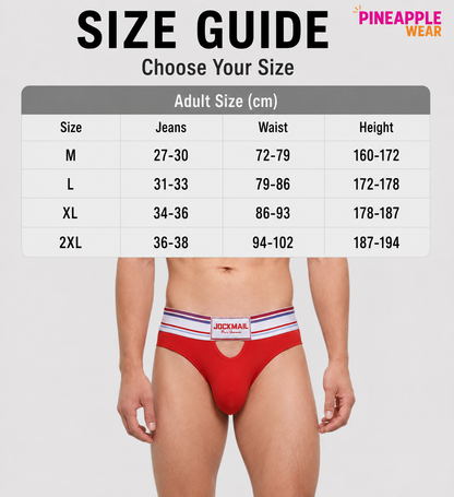 Hollow Front & Back Briefs – 5 Colours | M–2XL | Viscose & Spandex