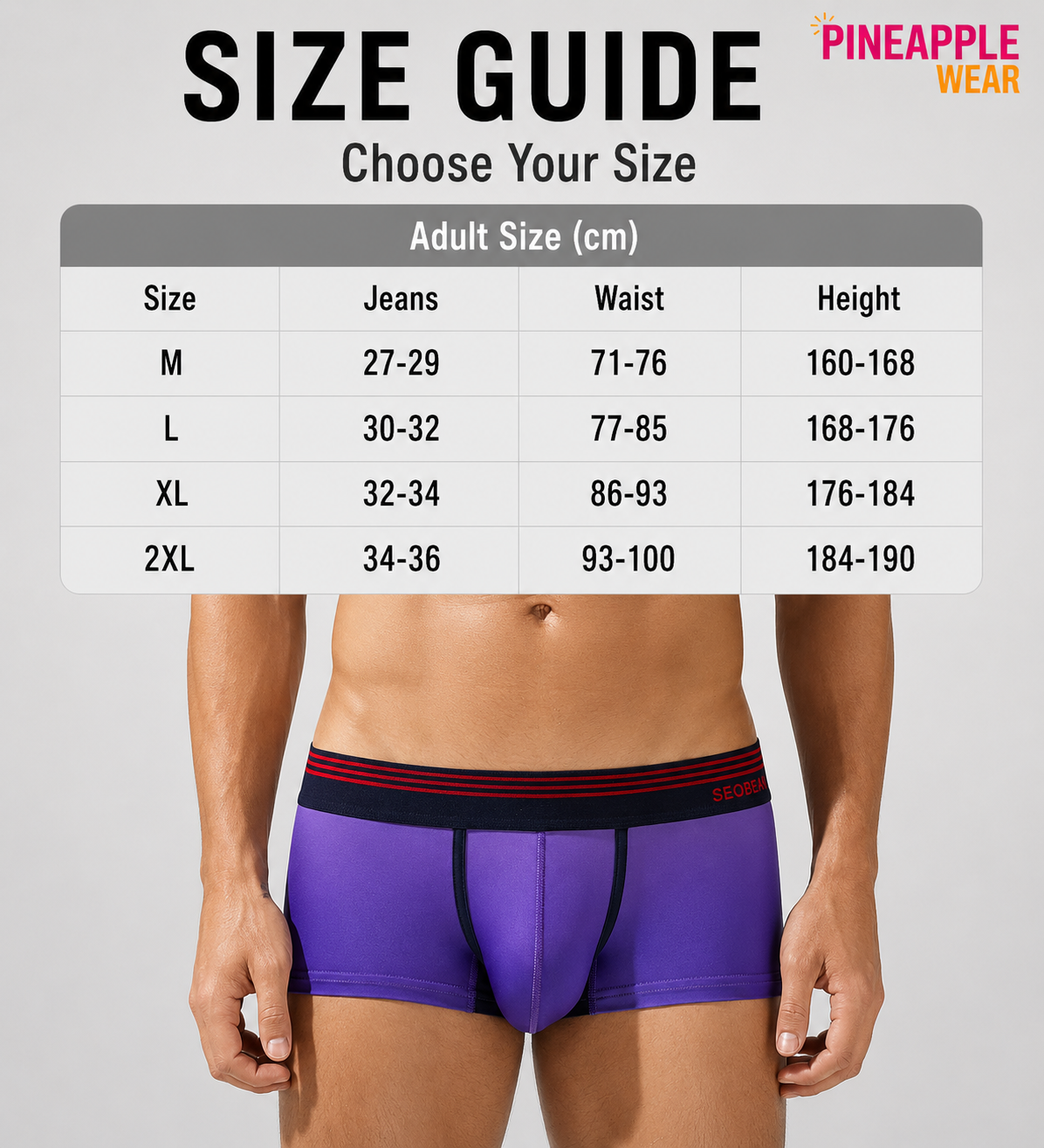 Gradient Boxer Briefs – 4 Colours | M–2XL | Polyester & Elastane