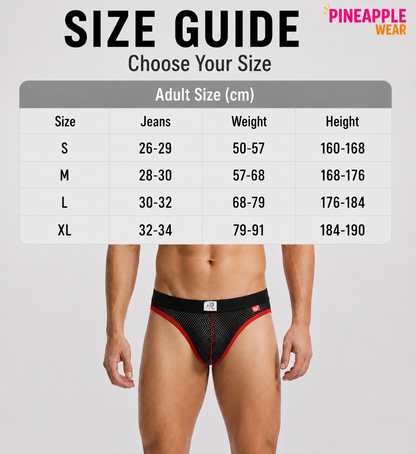 Low-Rise Mesh Jockstrap – 6 Colours | S–XL | Polyester & Spandex