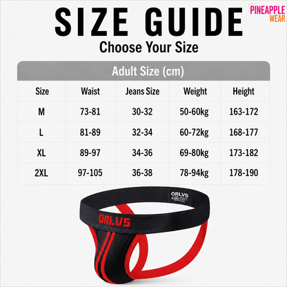 Ergonomic Pouch Jockstrap – 4 Colours | M–2XL | Cotton & Elastane