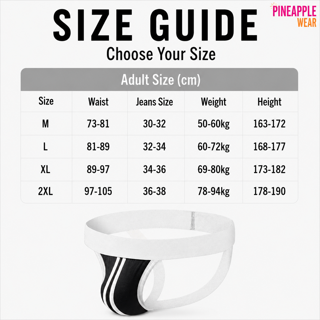 Ergonomic Pouch Jockstrap – 4 Colours | M–2XL | Cotton & Elastane