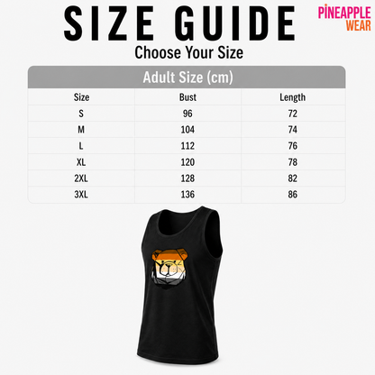 Bear Pride Flag Tank Top – 6 Sizes | 100% Cotton | Black