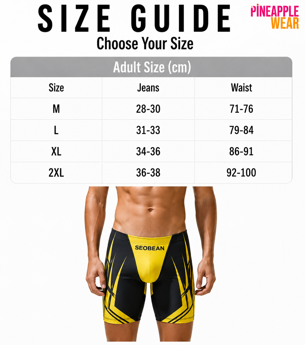 Quick-Dry Swim Brief – White & Black | M–2XL | Polyester & Elastane