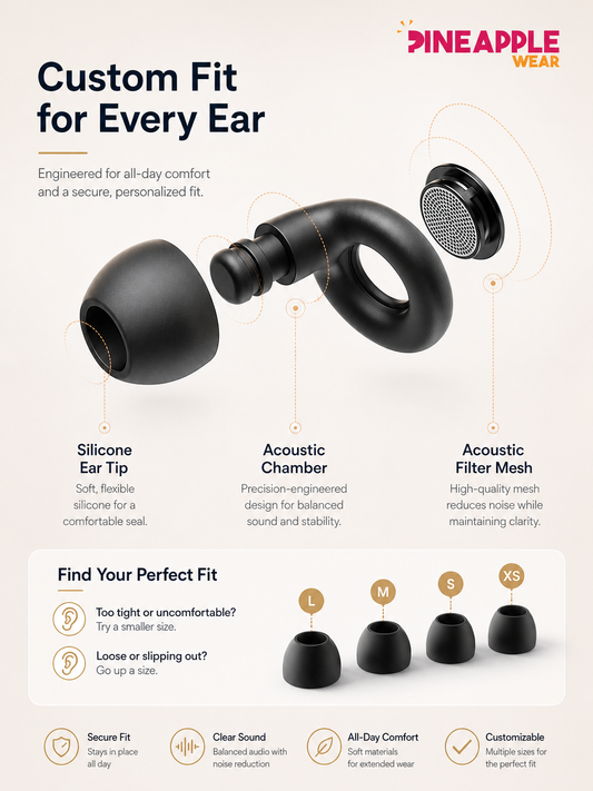 Silicone Ear Plugs – 4 Colours | 25dB Noise Reduction