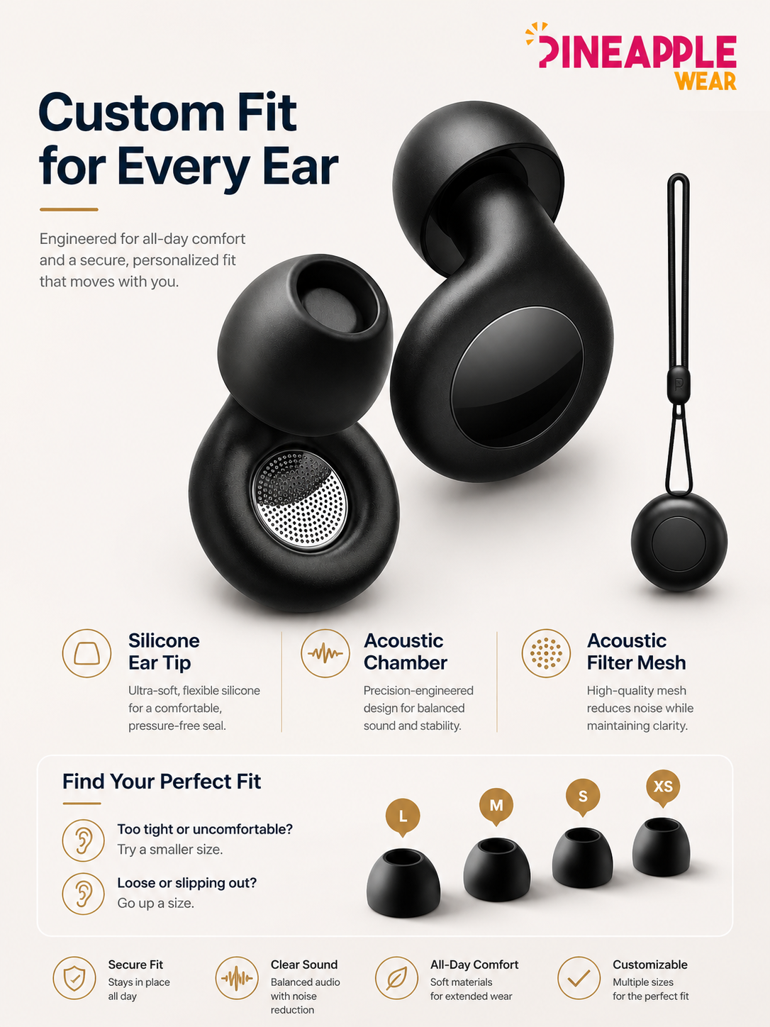 Silicone Ear Plugs – 4 Colours | 25dB Noise Reduction