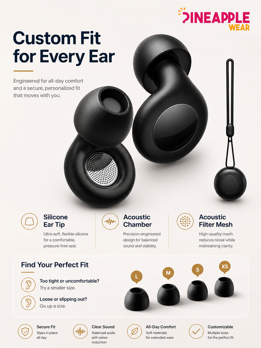 Silicone Ear Plugs – 4 Colours | 25dB Noise Reduction