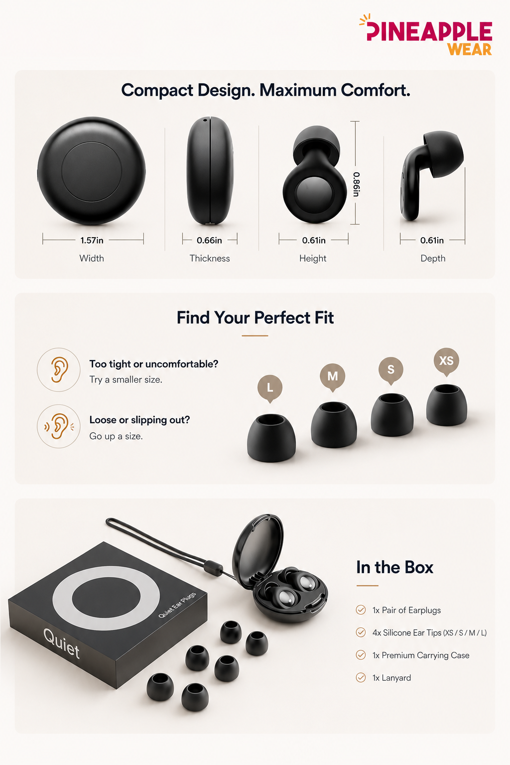 Silicone Ear Plugs – 4 Colours | 25dB Noise Reduction