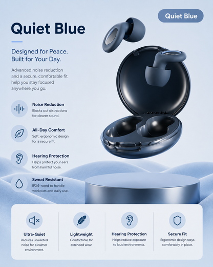 Silicone Ear Plugs – 4 Colours | 25dB Noise Reduction