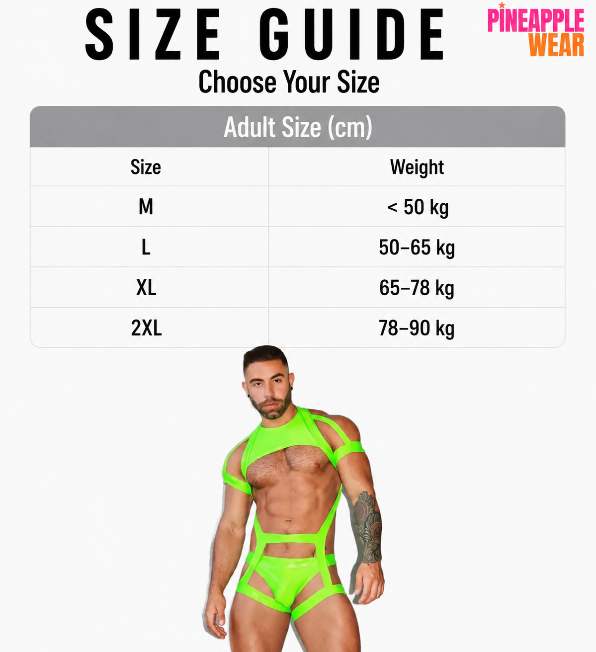 Body Harness – Black & Green | M–XXL | Nylon