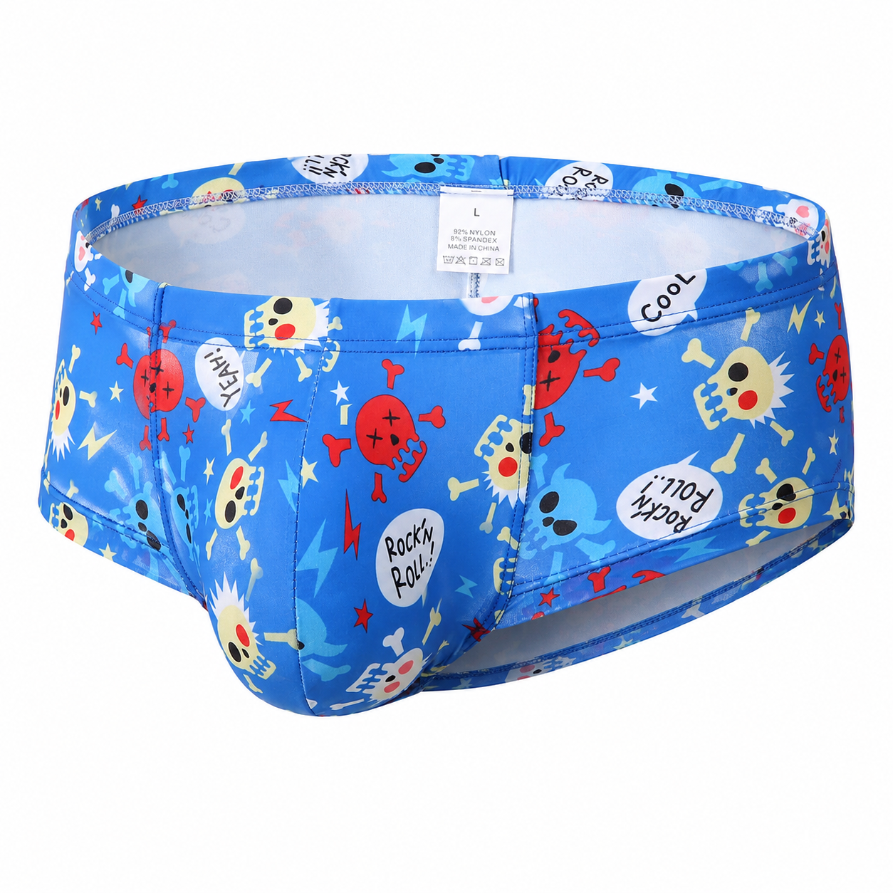 Clever-Men Slip met Skull Print. Laat je kont zien!