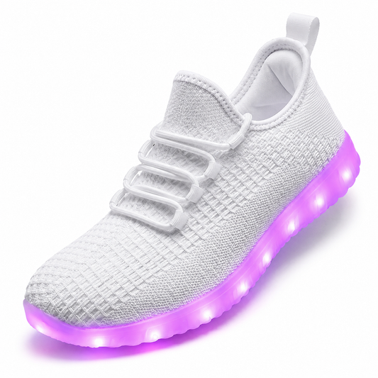 High-Top LED Sneakers | White | EU 39–46
