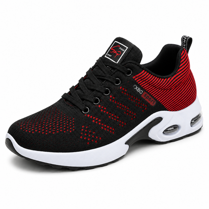 Breathable Lace-Up Sneakers | Black, Blue, Red | EU 39–45