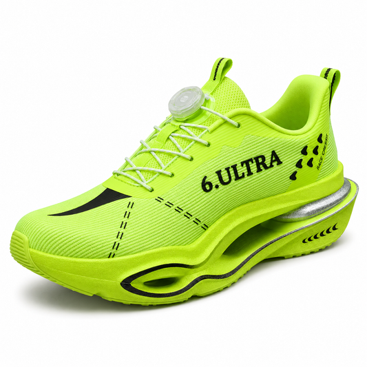 Air Cushion Running Sneaker | Breathable Mesh | Green |EU 35–44