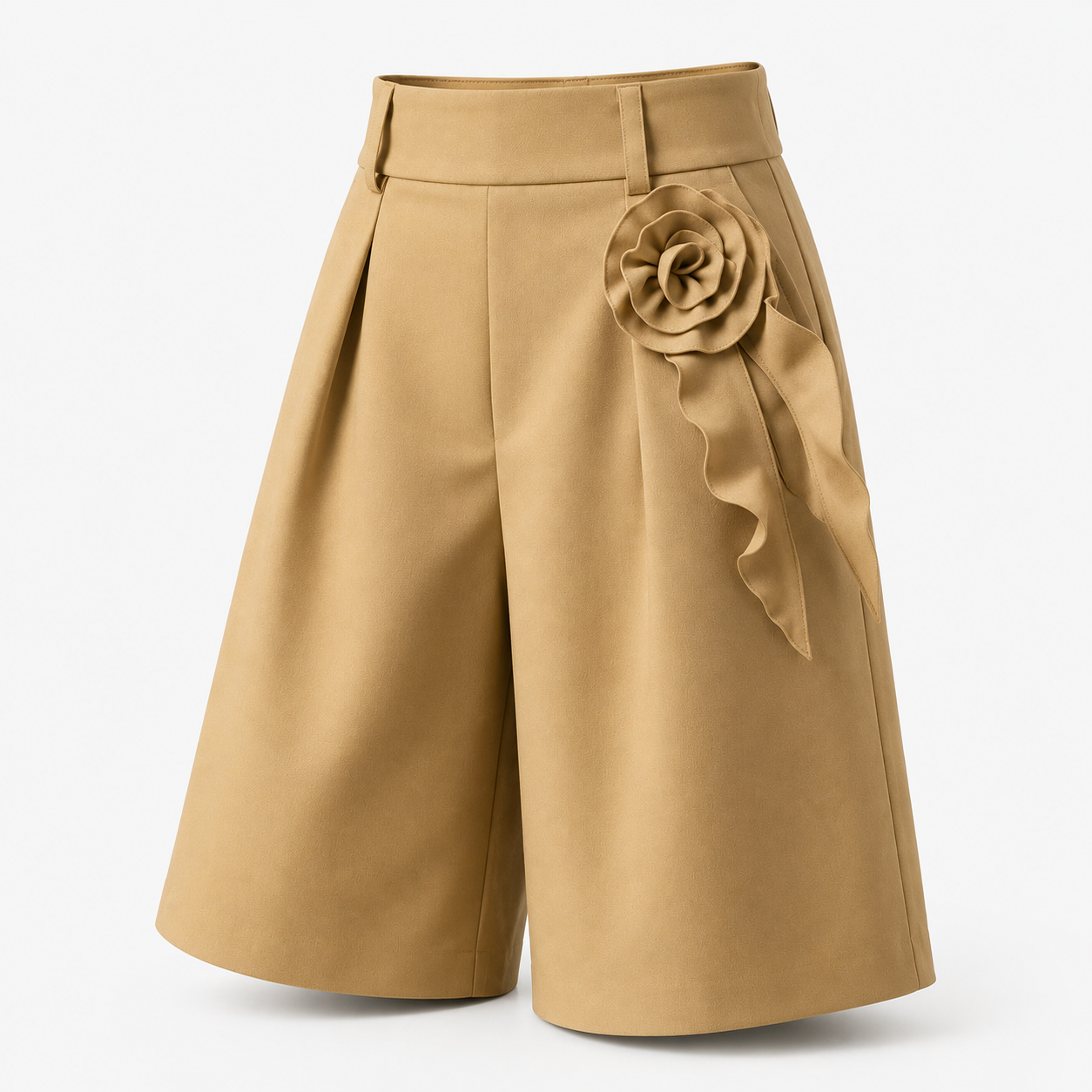 INCERUN Men's Flower Wide Leg Shorts – High Waist Baggy Streetwear | S–5XL