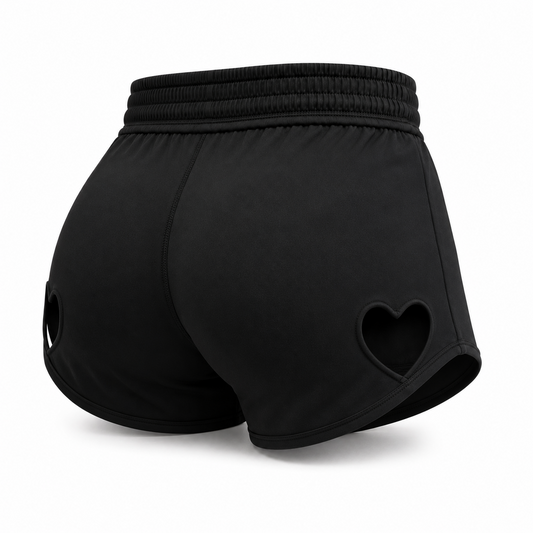 Men's Hollow-Out Heart Shorts – Sexy Oversize Streetwear | S–5XL