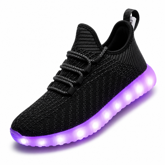 High-Top LED Sneakers | Black | EU 39–46