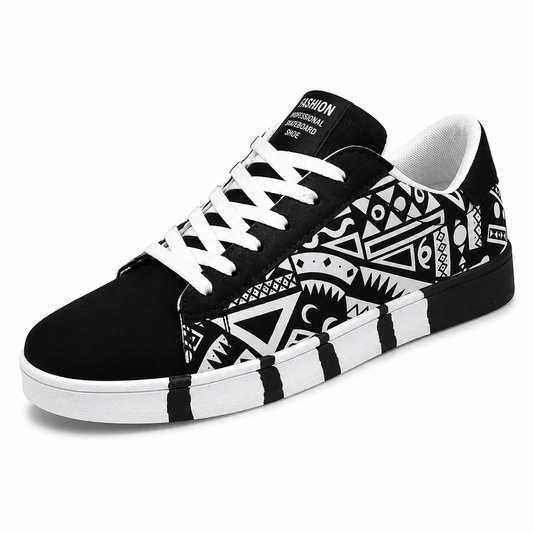 Waterproof Casual Sneakers | Black & White | EU 39–44