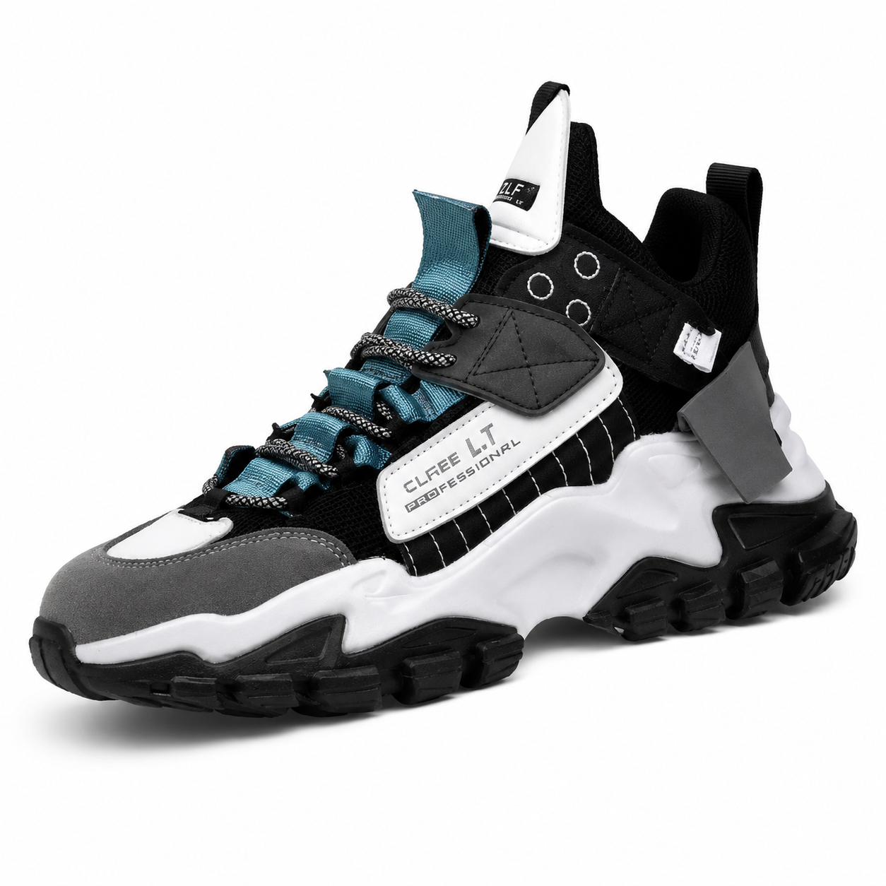 Classic Low-Top Sneakers | Black & White | EU 39–48