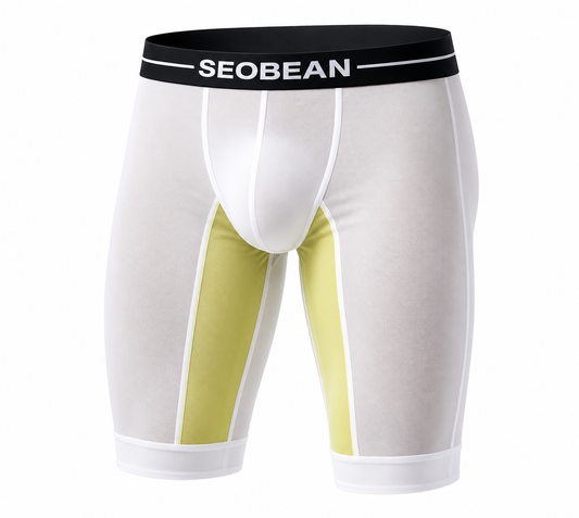 Long Boxer Brief – 4 Colours | M–2XL | Polyester & Lycra