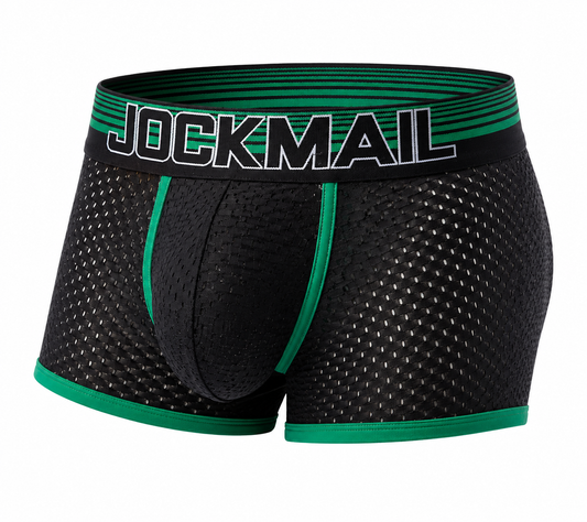 Mesh Boxer Short – Red, Yellow, Blue & Green | M–2XL | Mesh & Lycra
