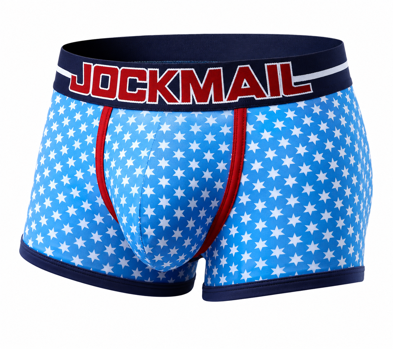 Star Print Boxer Short – Blue & Black | M–2XL | Cotton & Lycra