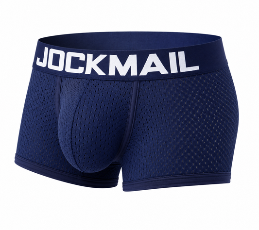 Mesh Boxer Short – Navy, Black & White | M–2XL | Nylon & Lycra