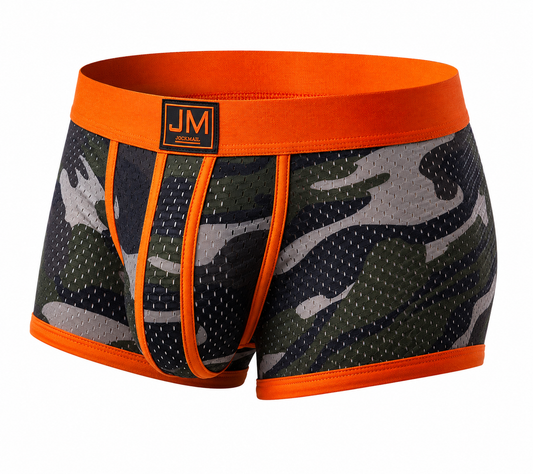 Camo Print Mesh Boxer Short – 6 Colours | M–2XL | Nylon & Lycra