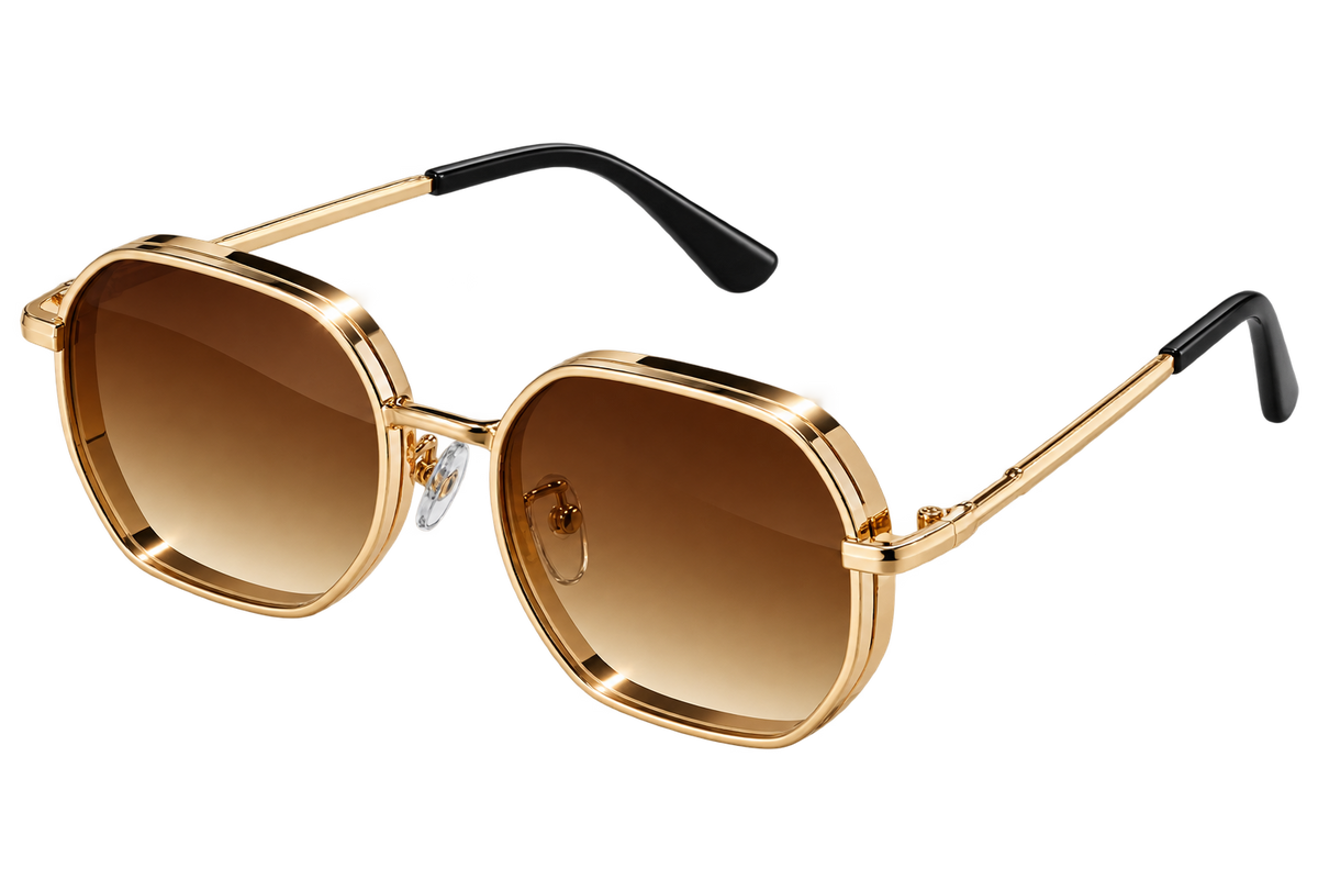 Square Thick Rim Sunglasses – 6 Colours | One Size | Copper & Polycarbonate
