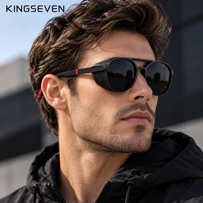 Round Steampunk Goggle Sunglasses – 6 Colours | One Size | Polarized UV400