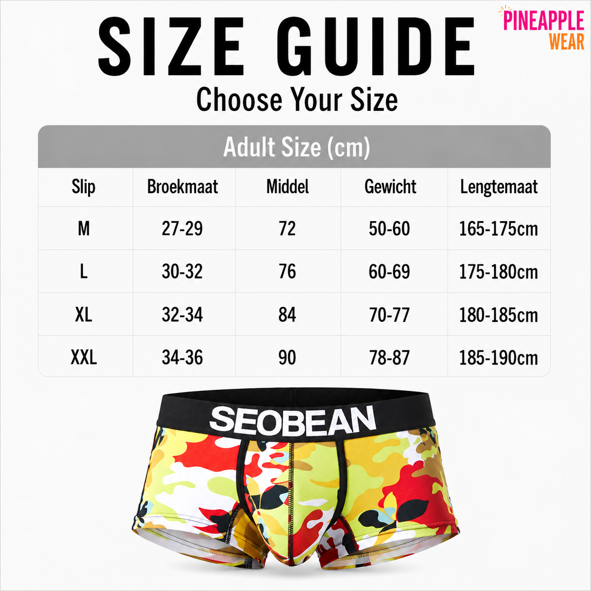 Camouflage Boxer Short – Camouflage | M–2XL | 92% Cotton & Spandex