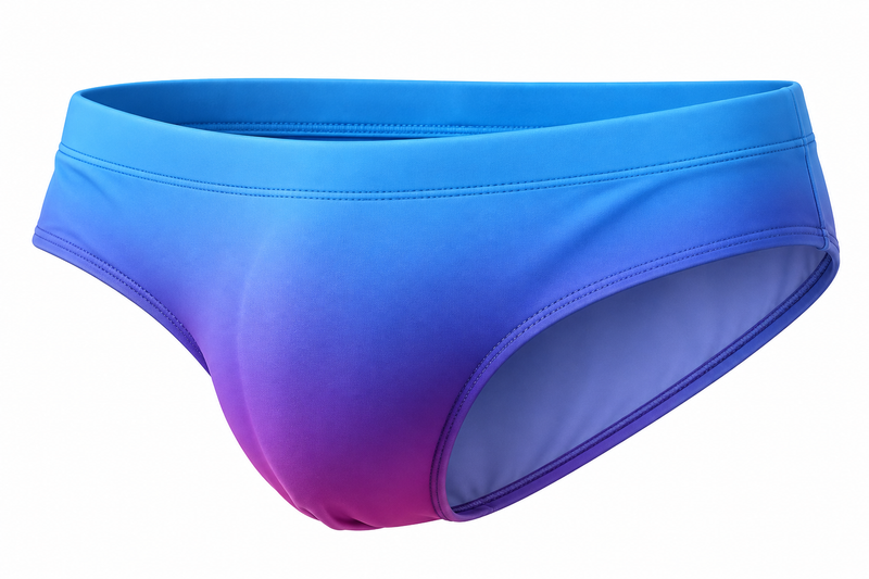 Gradient Swim Brief – 4 Colours | M–XXL | 84% Polyester & Spandex