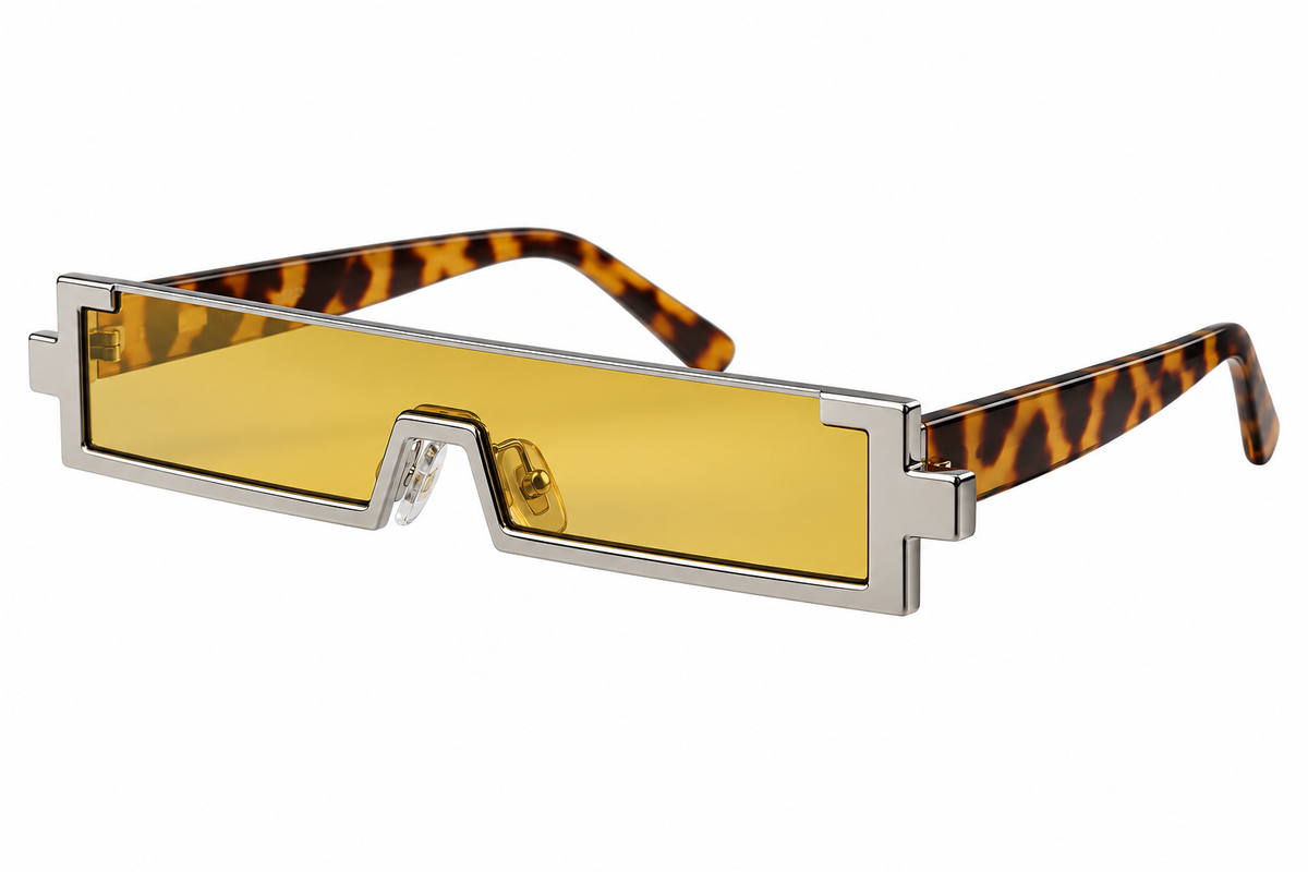 Rimless Rectangle Sunglasses – 5 Lens Colours | One Size | UV400