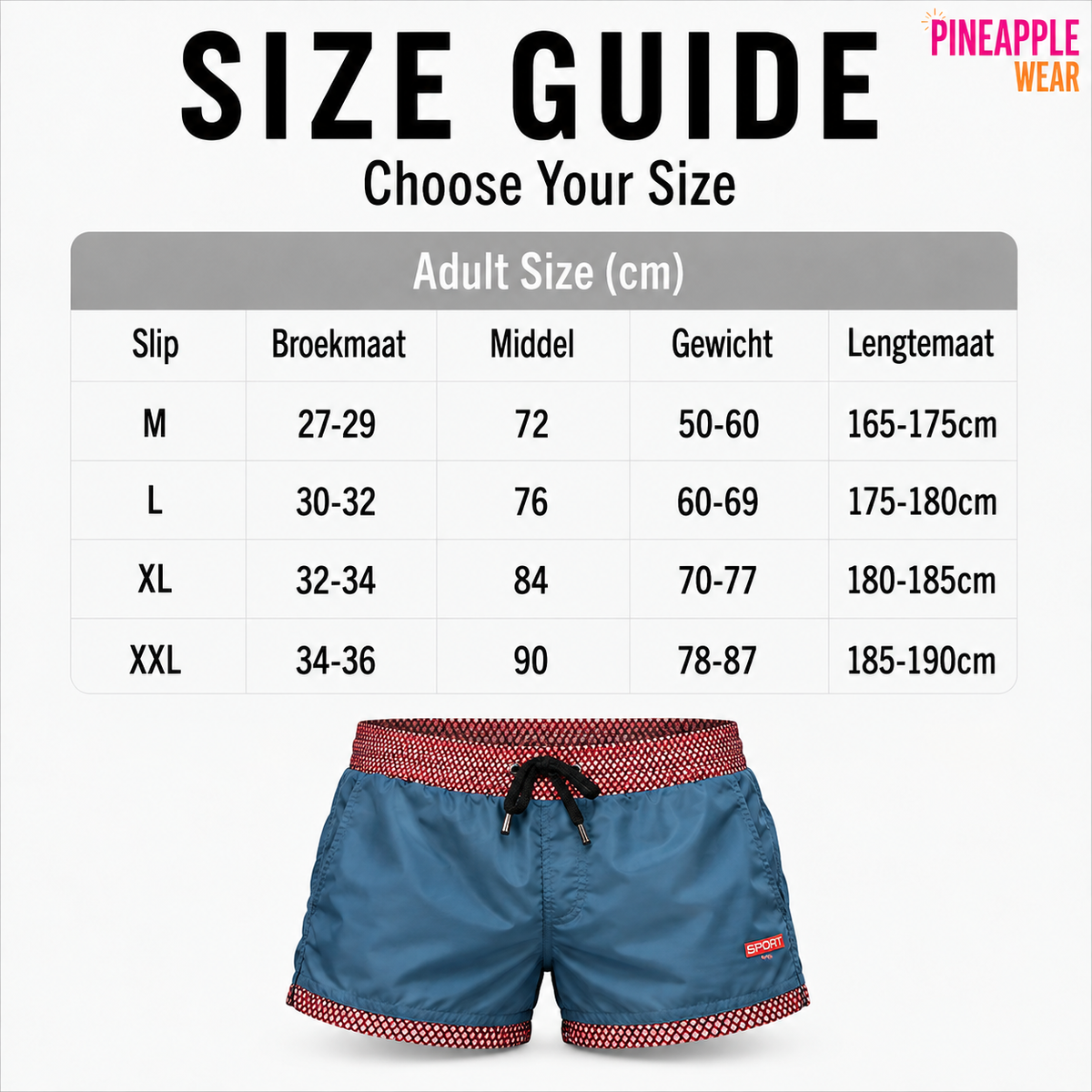 Lined Mesh Sport Short – 5 Colours | M–2XL | 100% Polyester