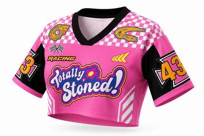 3D Print Mesh Crop Top – Totally Stoned | S–4XL | 100% Polyester