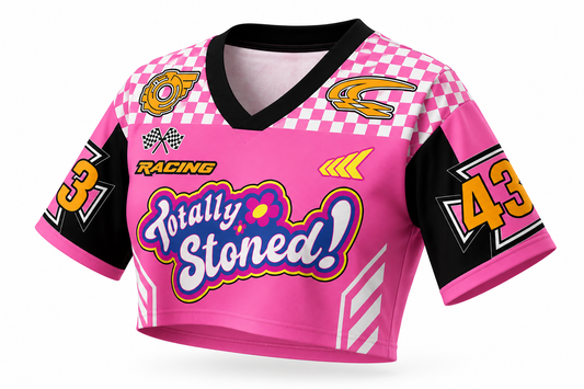 3D Print Mesh Crop Top – Totally Stoned | S–4XL | 100% Polyester