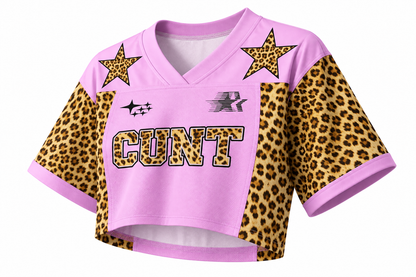 3D Print Mesh Crop Top – Cunt | S–4XL | 100% Polyester