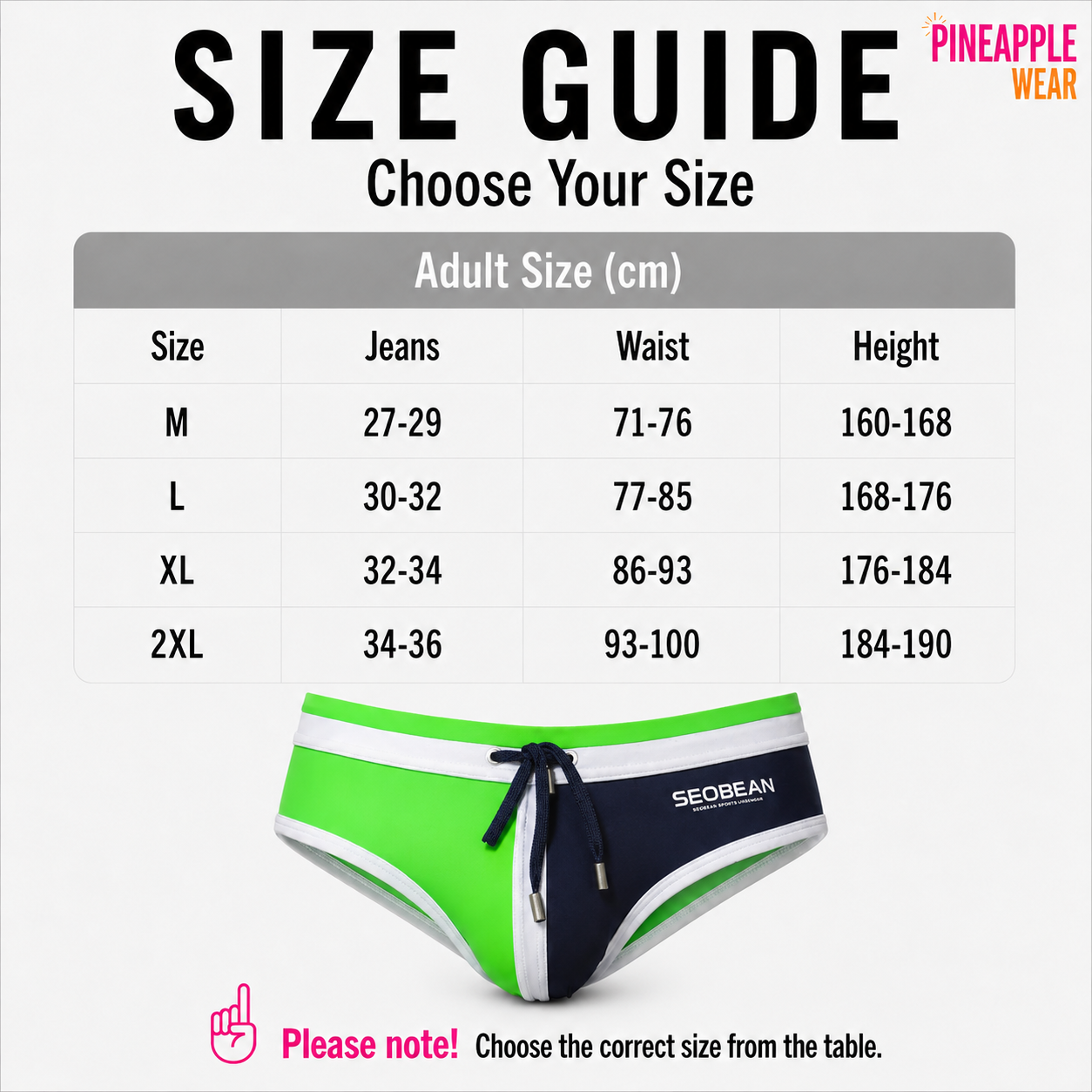Brazilian Swim Brief – 4 Colours | M–2XL | Neoprene
