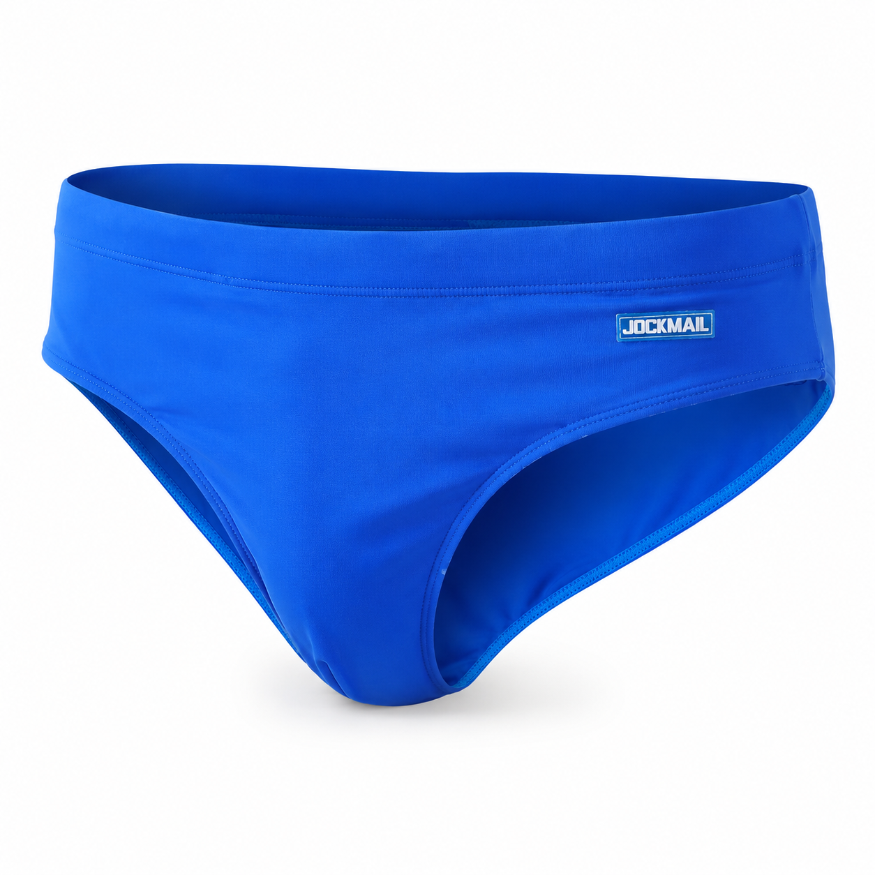 Low-Rise Swim Brief – Blue & Black | M–2XL | Nylon