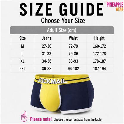 Push-Up Boxer Brief – Removable Sponge Cups | 5 Colours | M–2XL | Cotton