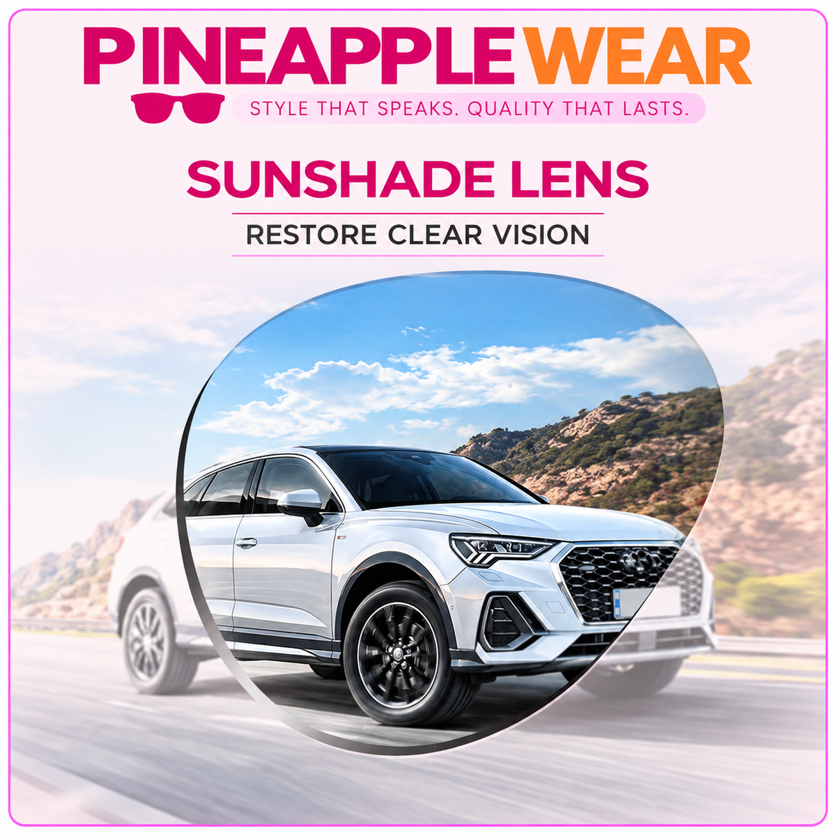 Oversized Square Sunglasses – 6 Colours | One Size | UV400 Anti-Glare